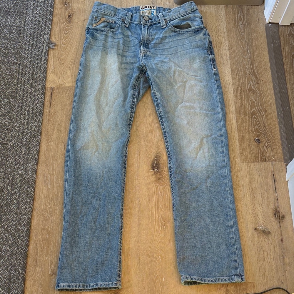 Ariat Men's Light Blue Straight Jeans